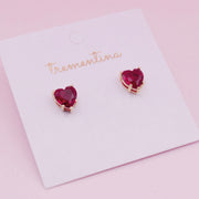 Aretes Dorados Corazón