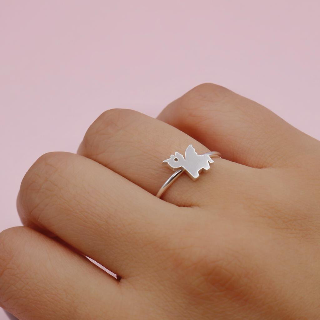 Anillo en Plata Unicornio