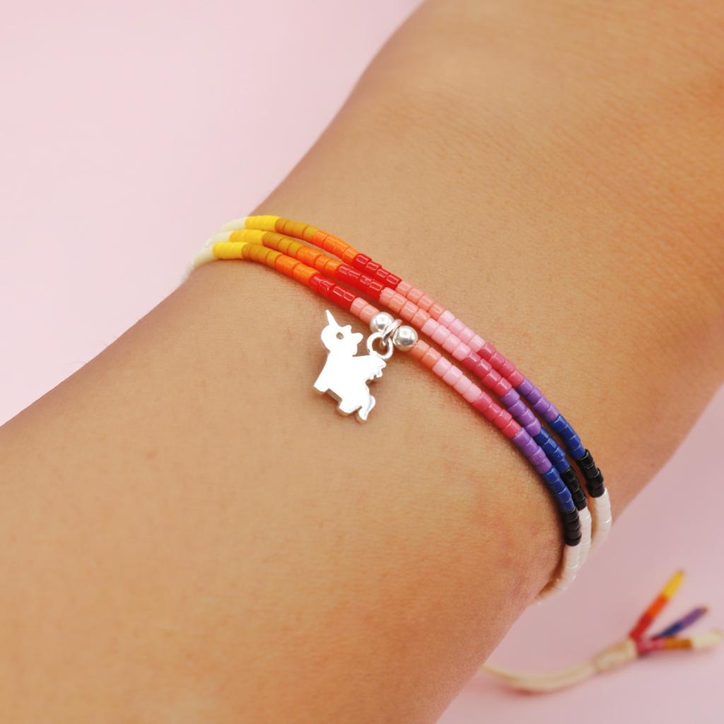 Pulsera en Plata Unicornio