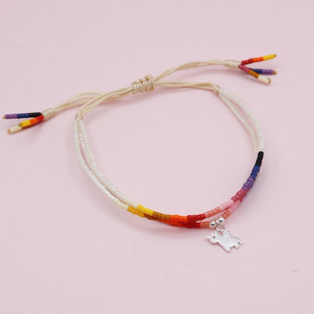 Pulsera en Plata Unicornio