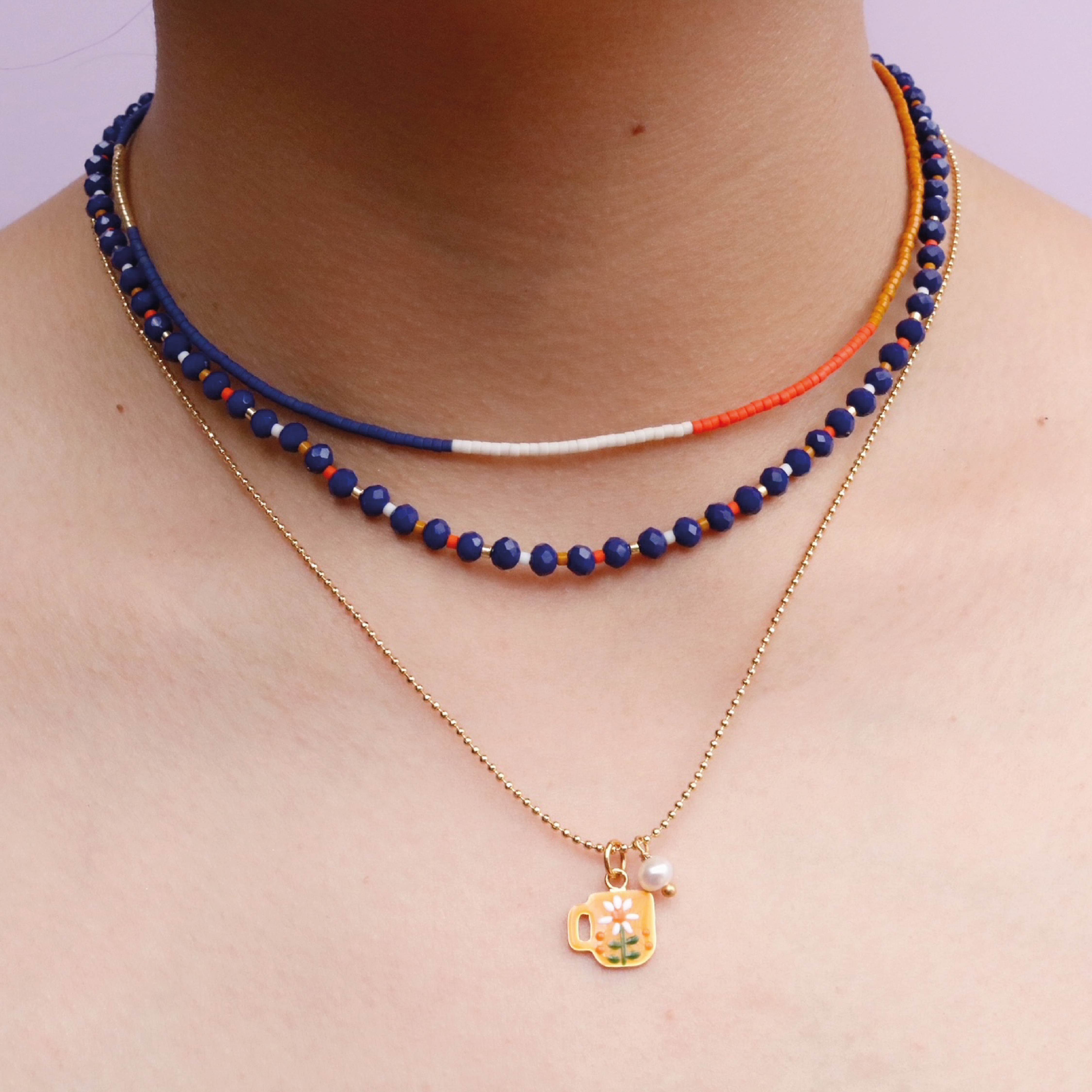 Collar Triple Amuleto Floral