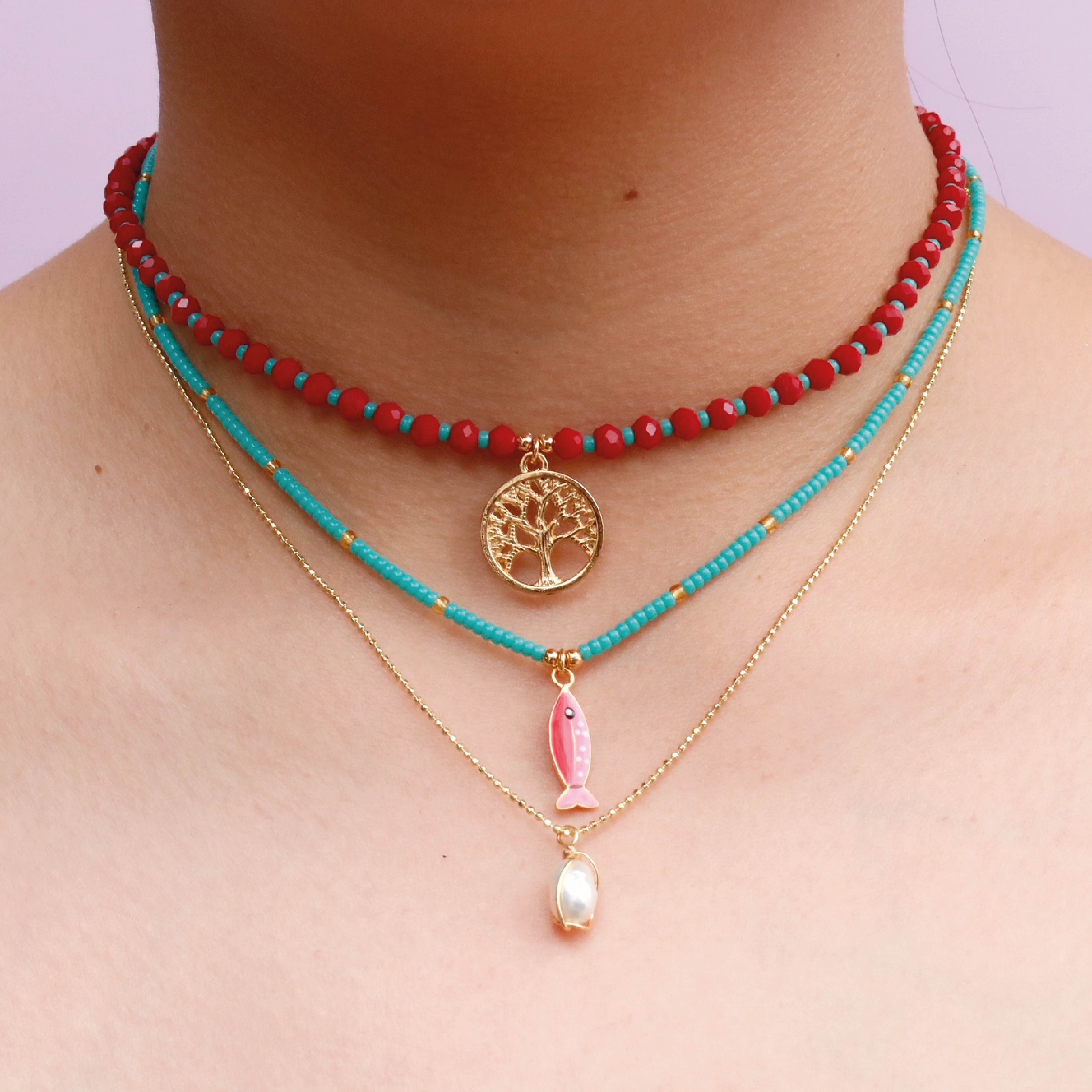 Set de Tres Collares Triple Conexión