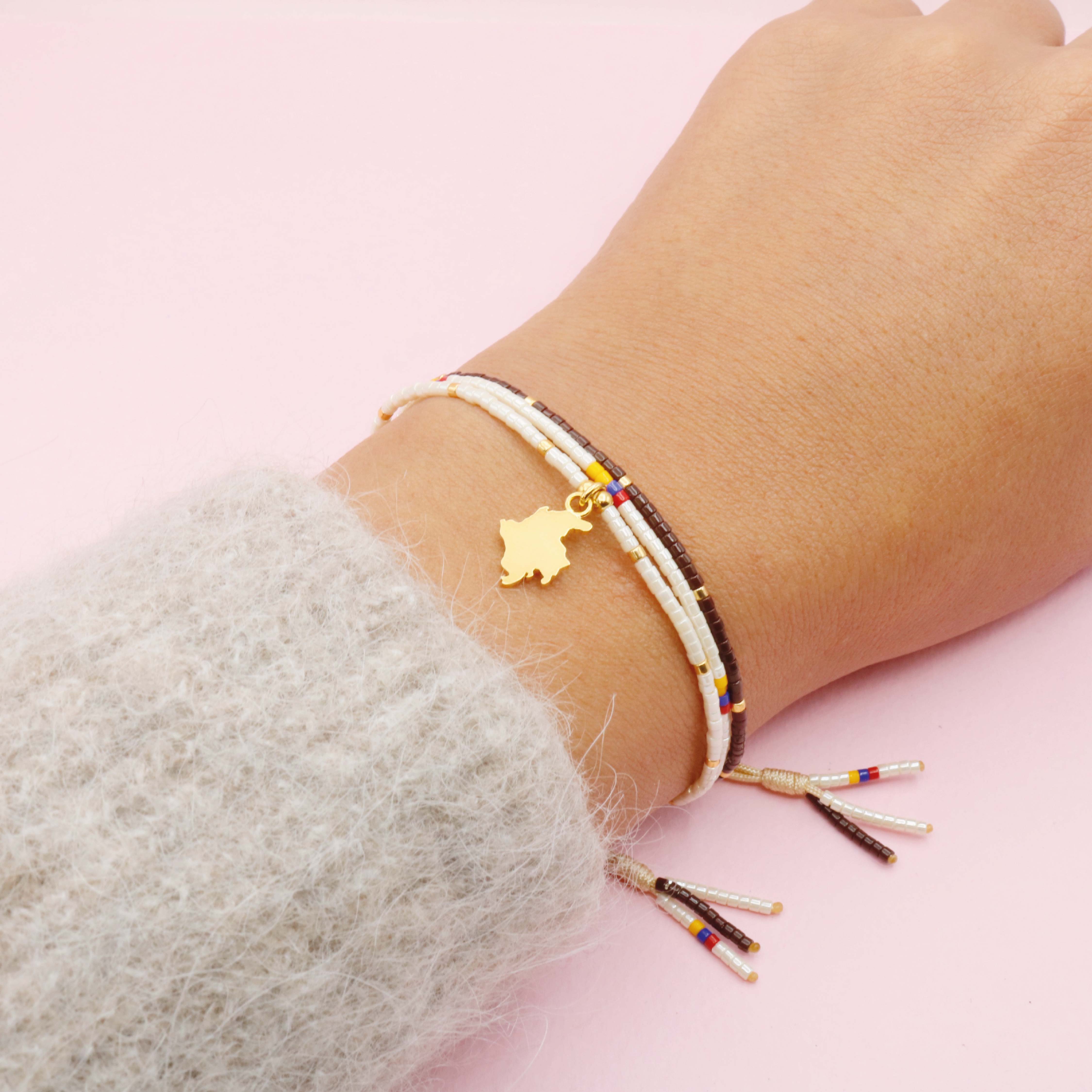 Pulsera Triple Dorada Colombia