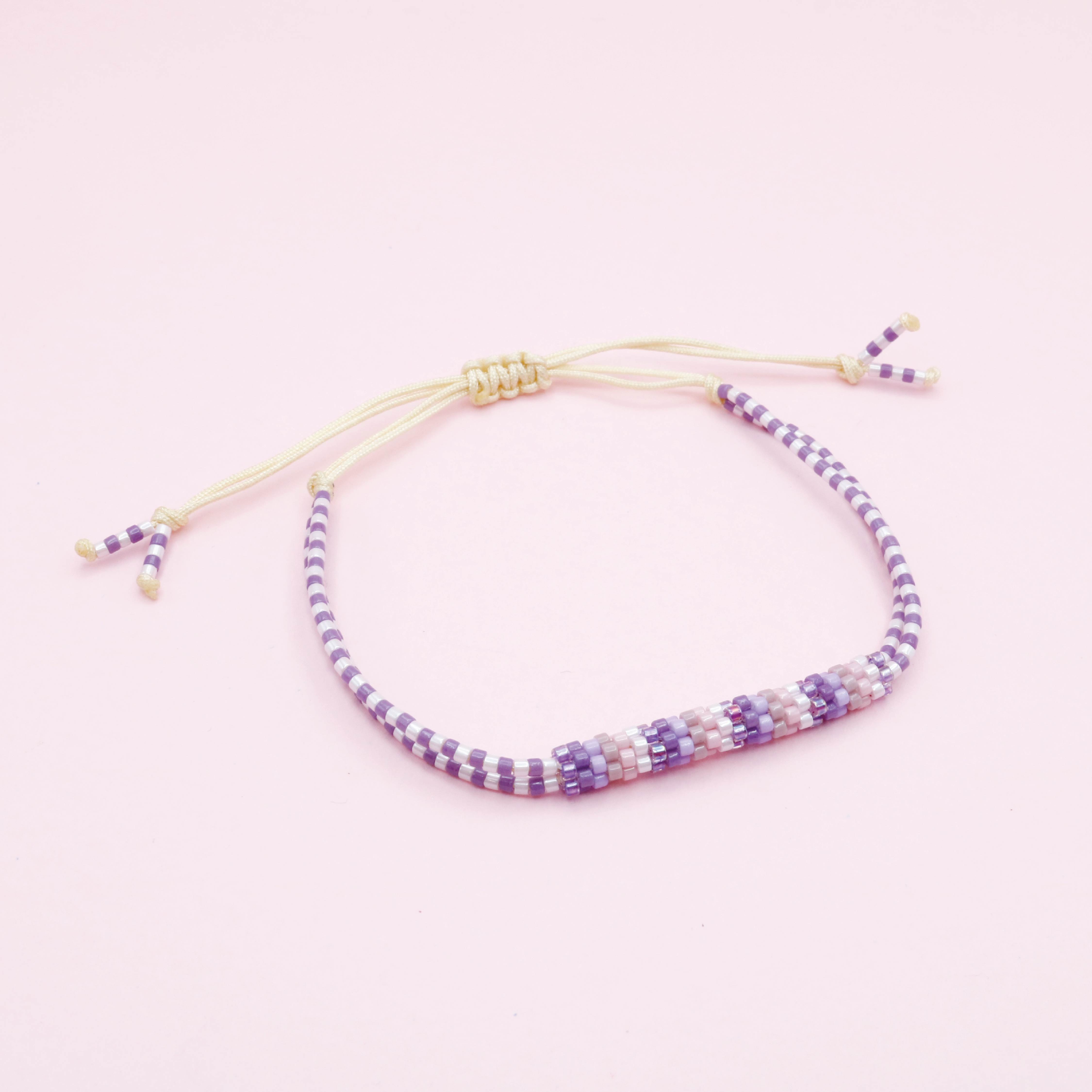 Pulsera Mostacilla Sweet Lila