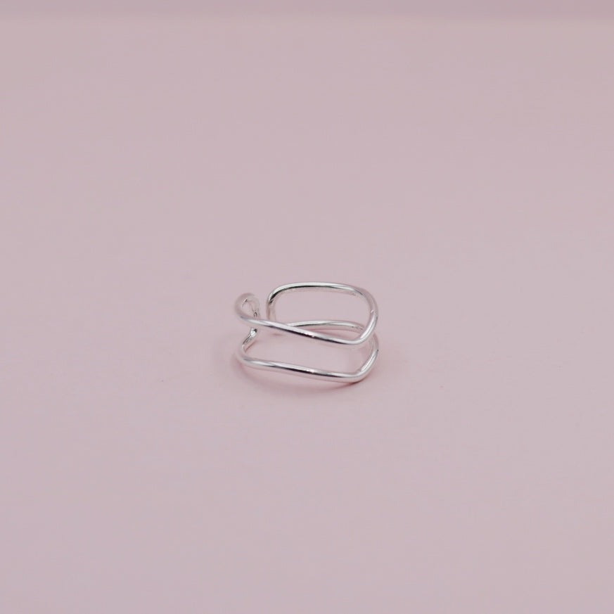 Anillo Midi doble Punta en Plata