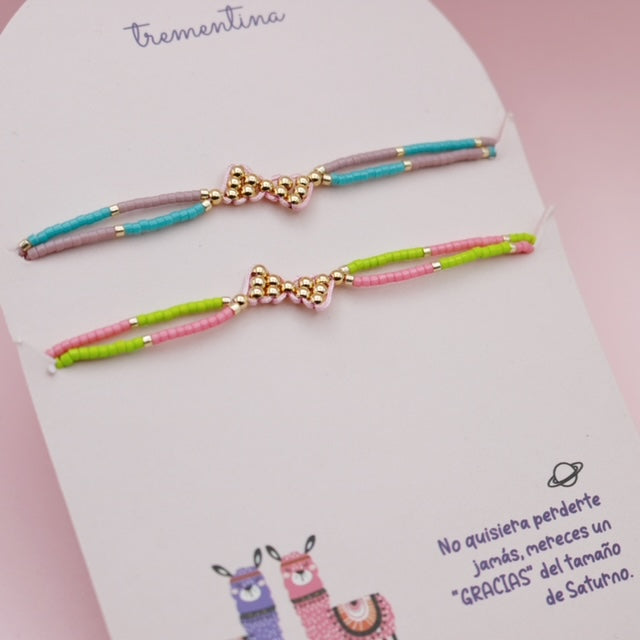 Set Pulseras  Mostacilla y Balines Conexión