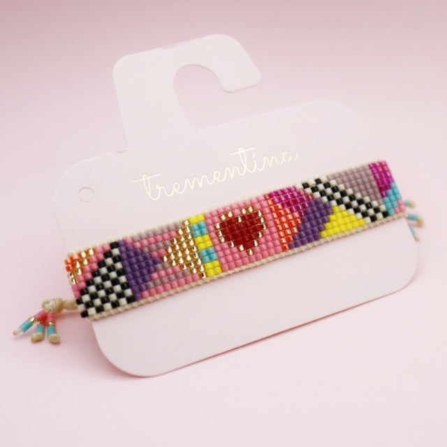 Pulsera Tejida Mostacilla Miyuki Vibes Sunset